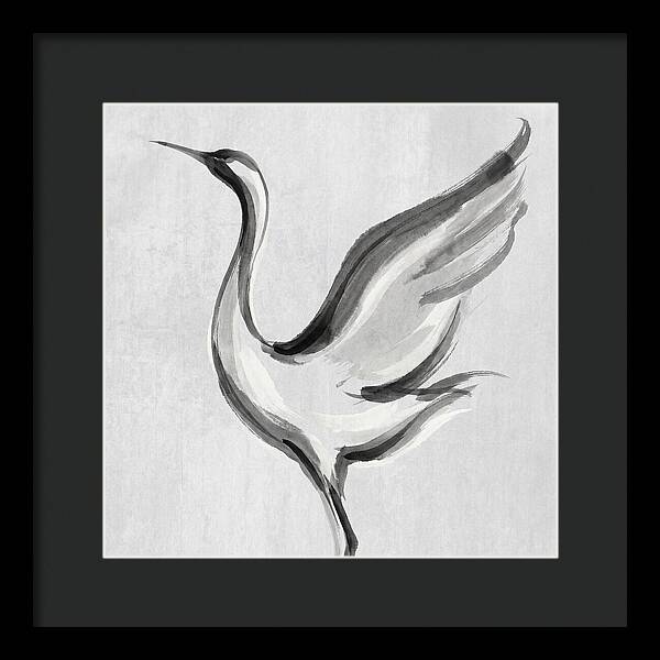 Graceful Crane In Flight