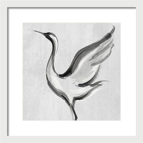 Graceful Crane In Flight