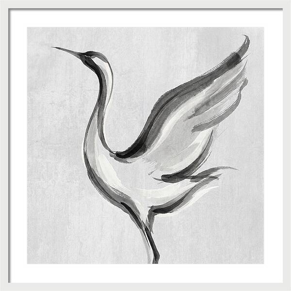 Graceful Crane In Flight