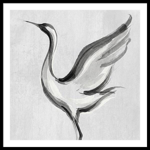 Graceful Crane In Flight