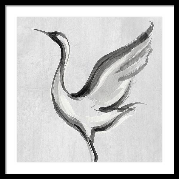 Graceful Crane In Flight