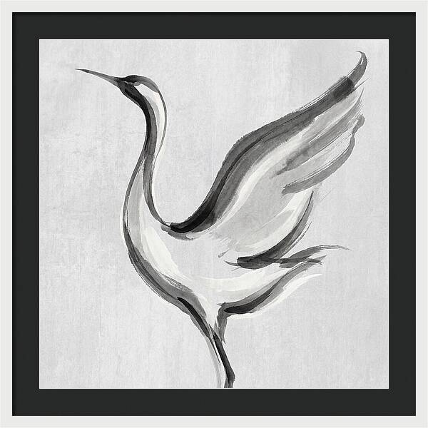 Graceful Crane In Flight