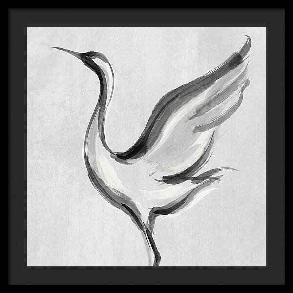 Graceful Crane In Flight