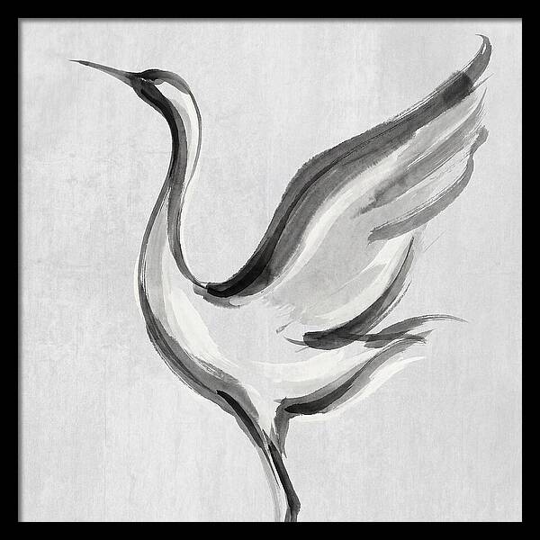 Graceful Crane In Flight