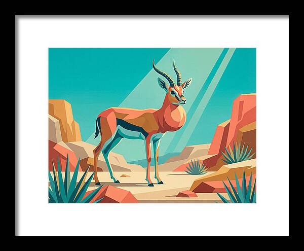 Graceful Gazelle Amidst Desert Dunes