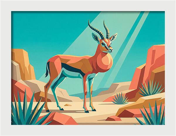 Graceful Gazelle Amidst Desert Dunes