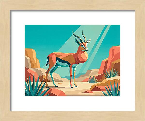 Graceful Gazelle Amidst Desert Dunes