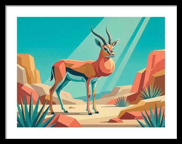 Graceful Gazelle Amidst Desert Dunes