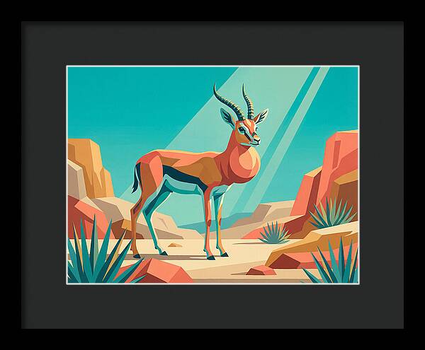Graceful Gazelle Amidst Desert Dunes