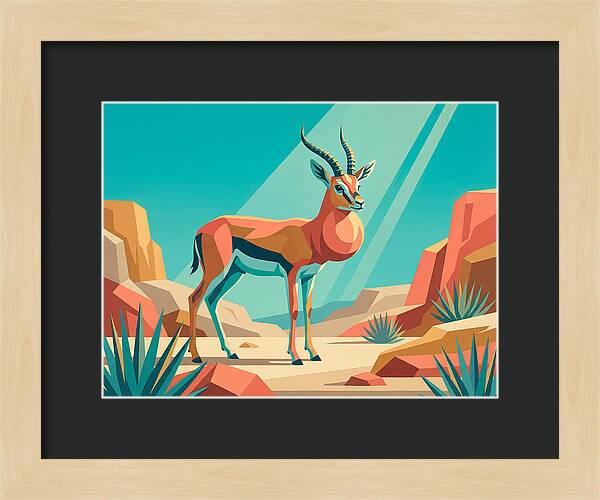 Graceful Gazelle Amidst Desert Dunes