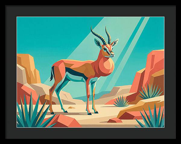 Graceful Gazelle Amidst Desert Dunes