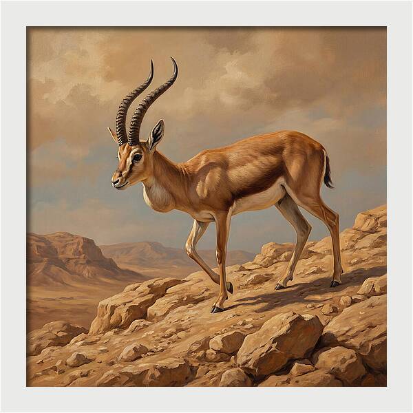 Graceful Gazelle Amidst Wilderness