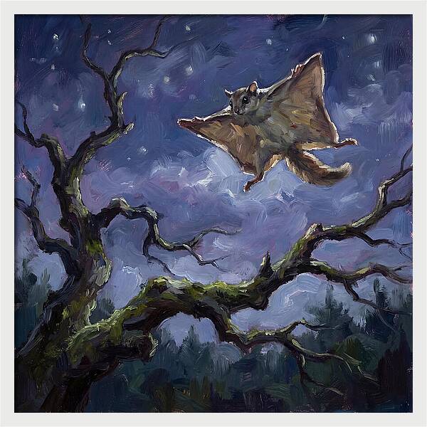 Graceful Glide Of The Flying Squirrel
