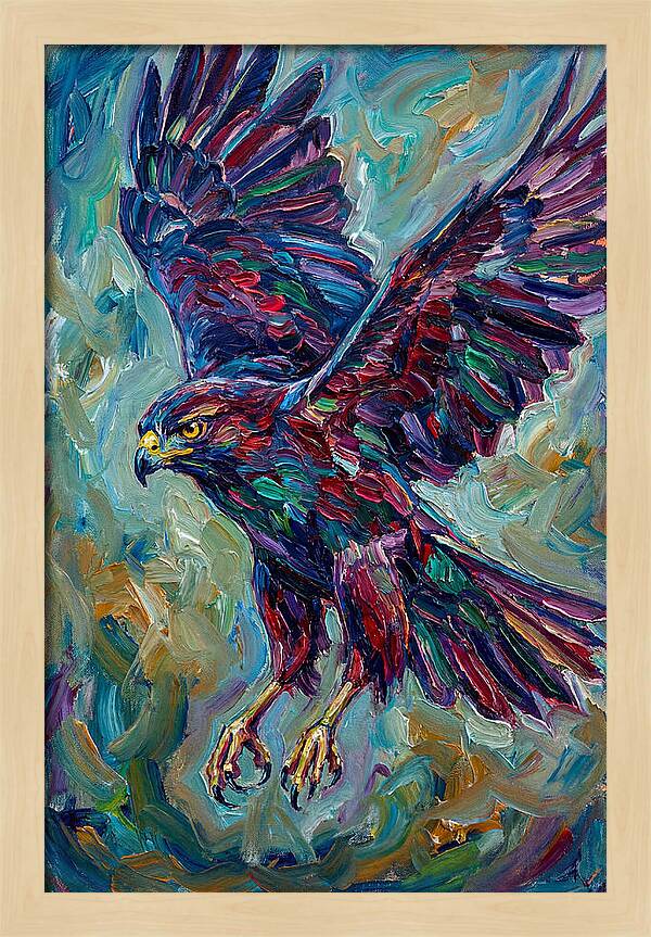Graceful Hawk In Flight