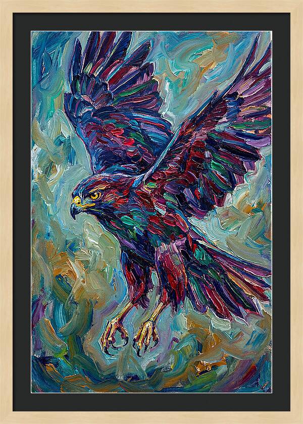 Graceful Hawk In Flight