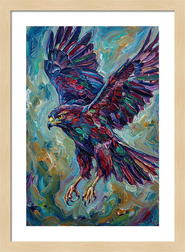 Graceful Hawk In Flight
