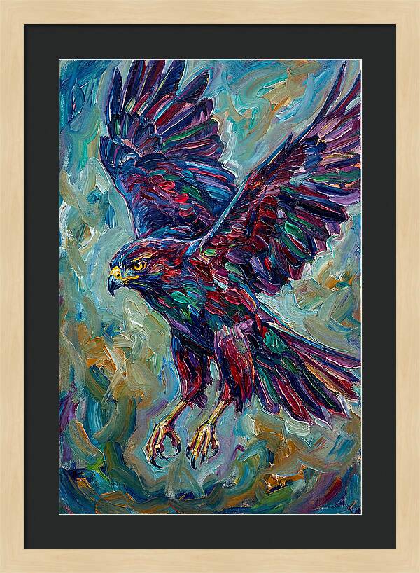 Graceful Hawk In Flight