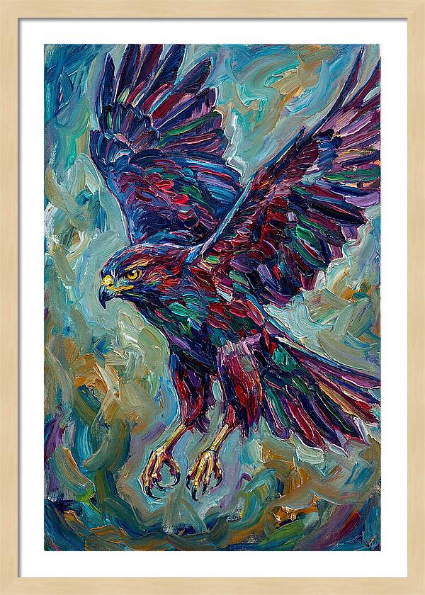 Graceful Hawk In Flight