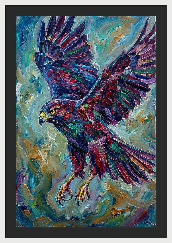Graceful Hawk In Flight