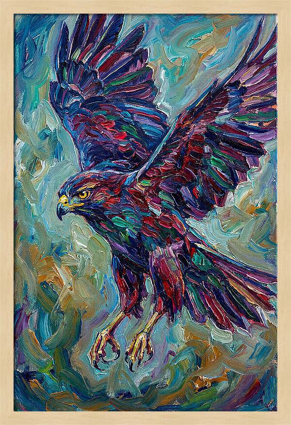 Graceful Hawk In Flight
