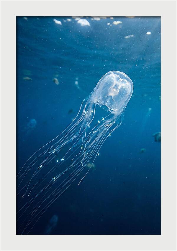 Graceful Jellyfish Swimming Elegantly