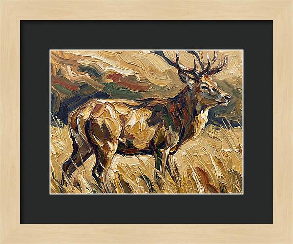 Graceful Pampas Deer Amongst Grass
