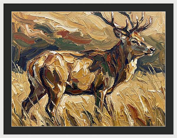 Graceful Pampas Deer Amongst Grass