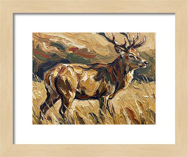 Graceful Pampas Deer Amongst Grass