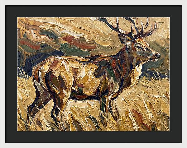 Graceful Pampas Deer Amongst Grass