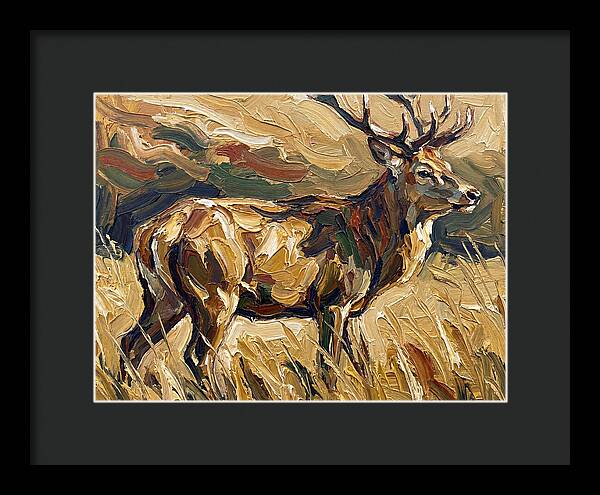 Graceful Pampas Deer Amongst Grass