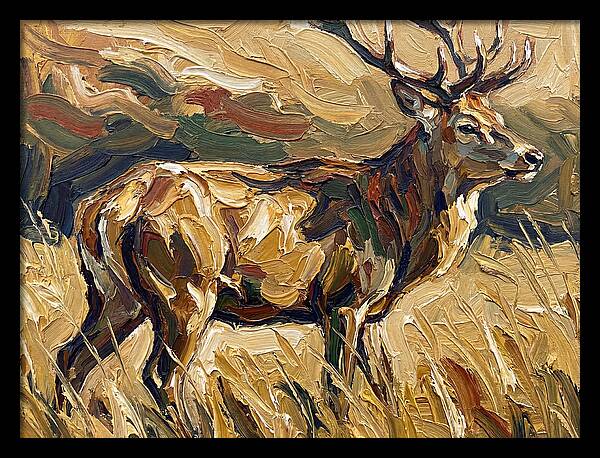 Graceful Pampas Deer Amongst Grass