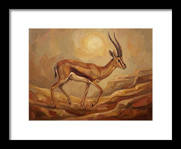Graceful Persian Gazelle In Tranquility