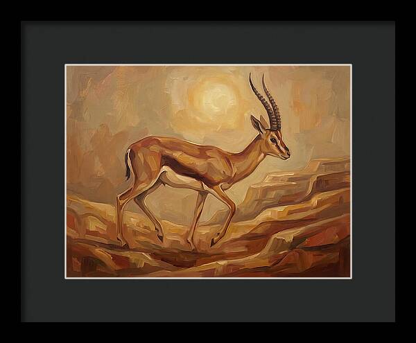 Graceful Persian Gazelle In Tranquility