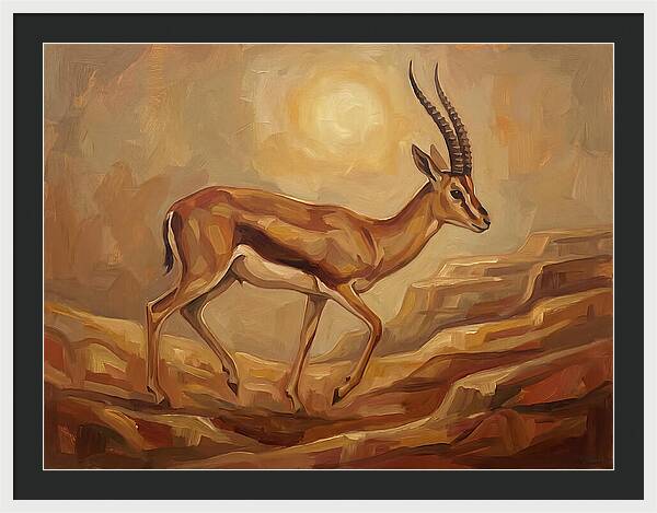 Graceful Persian Gazelle In Tranquility