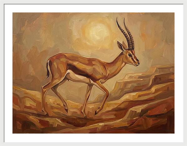 Graceful Persian Gazelle In Tranquility
