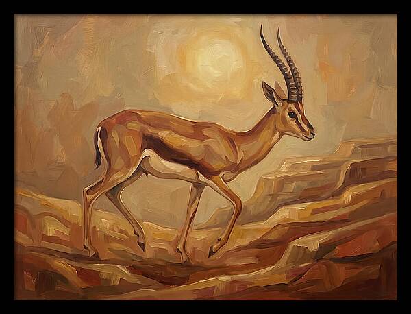 Graceful Persian Gazelle In Tranquility
