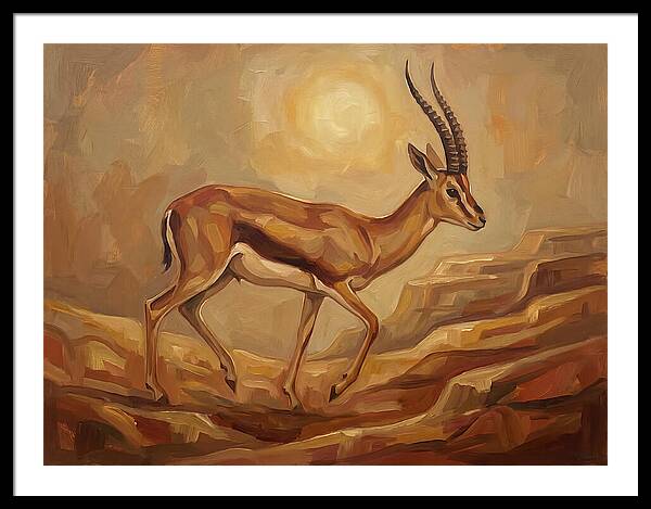 Graceful Persian Gazelle In Tranquility