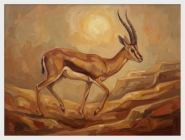 Graceful Persian Gazelle In Tranquility