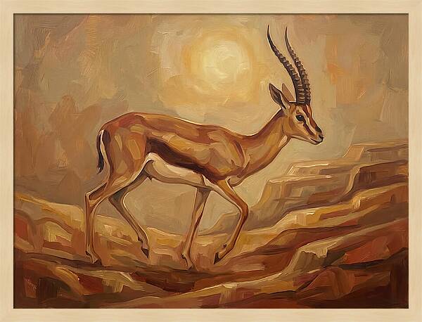 Graceful Persian Gazelle In Tranquility