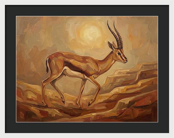 Graceful Persian Gazelle In Tranquility
