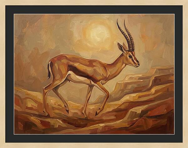 Graceful Persian Gazelle In Tranquility