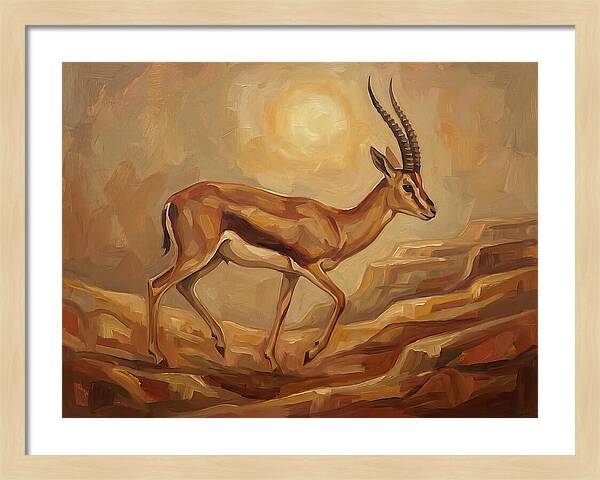 Graceful Persian Gazelle In Tranquility