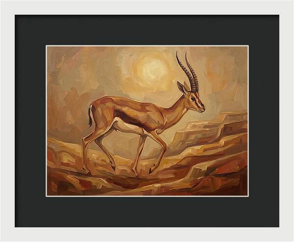 Graceful Persian Gazelle In Tranquility