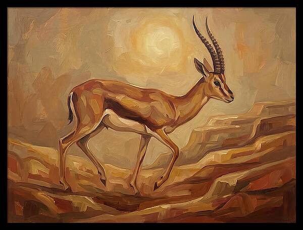 Graceful Persian Gazelle In Tranquility