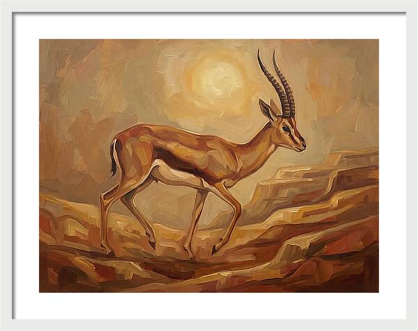 Graceful Persian Gazelle In Tranquility