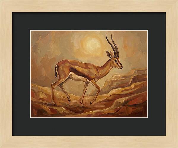 Graceful Persian Gazelle In Tranquility