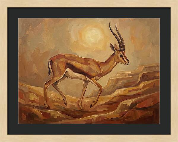 Graceful Persian Gazelle In Tranquility