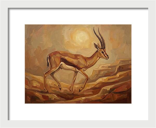 Graceful Persian Gazelle In Tranquility