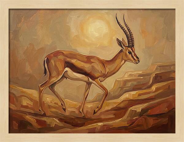 Graceful Persian Gazelle In Tranquility