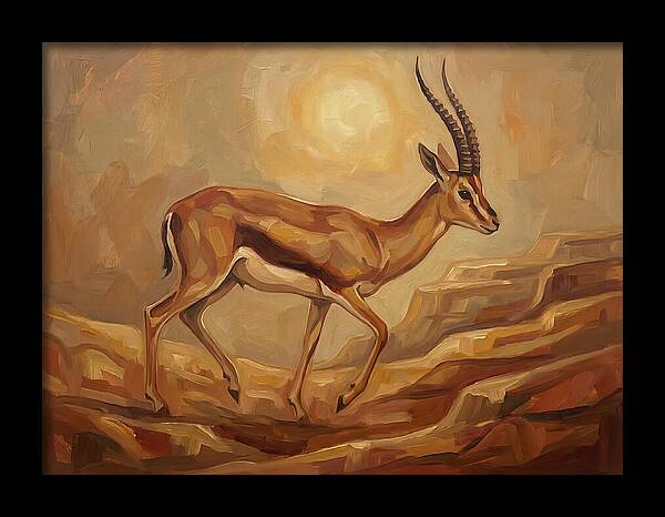 Graceful Persian Gazelle In Tranquility